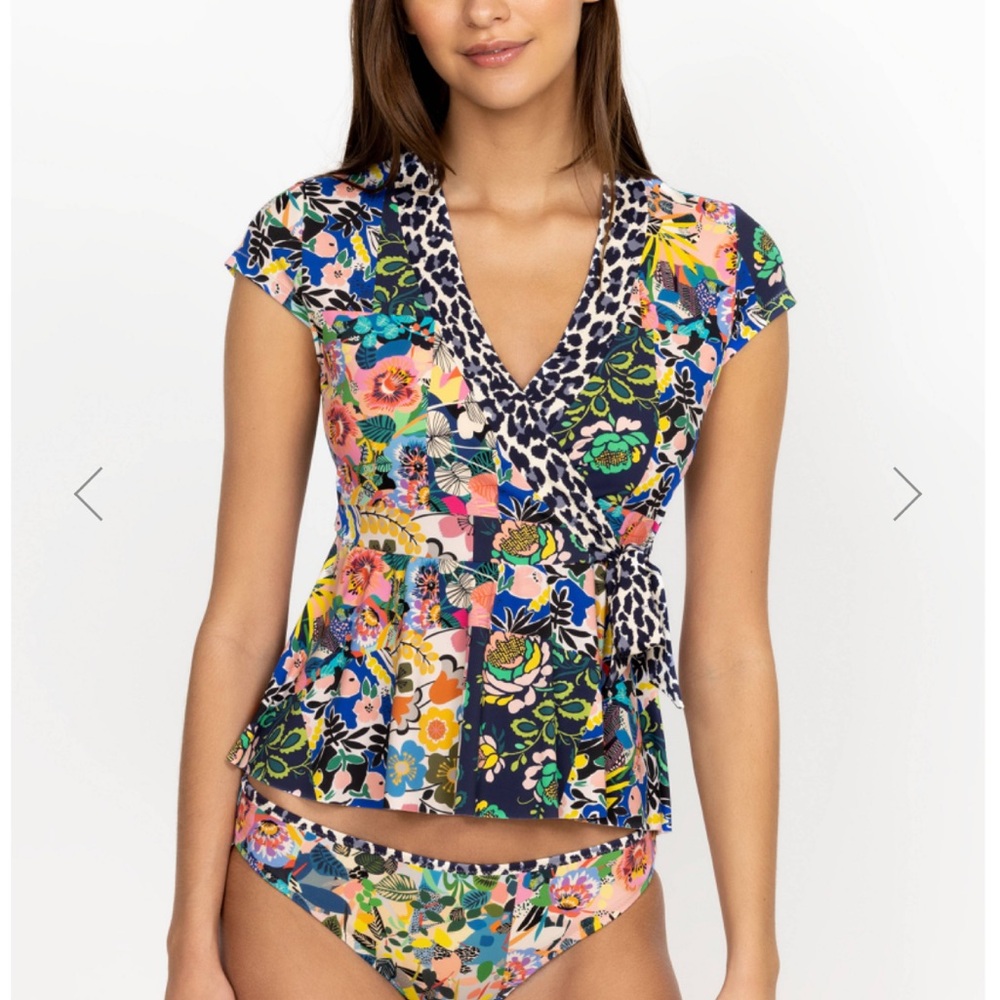 2pc johnny was Layla swim wrap top Ocean Dreamer bottom XS Beautiful
